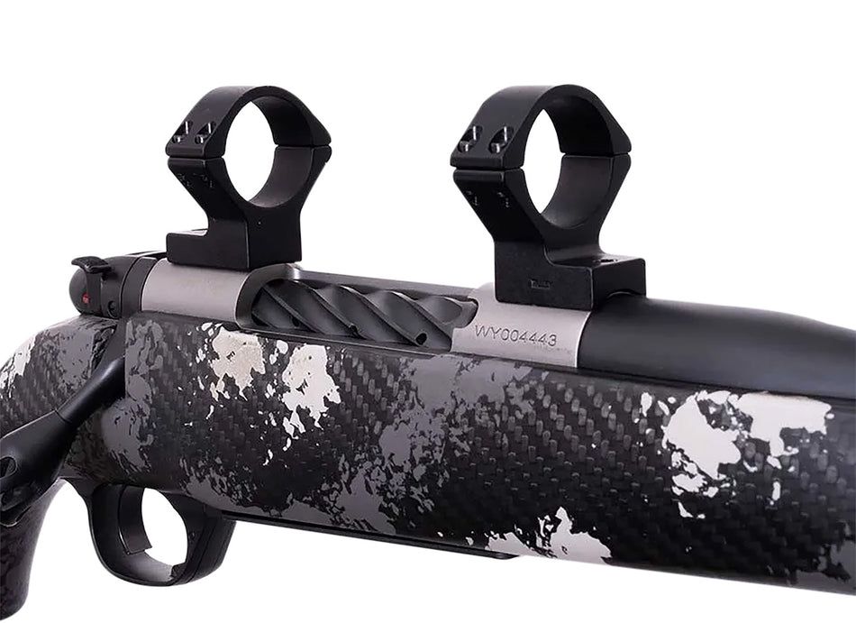 Weatherby TRBVLAS1 Scope Mount/Ring Combo Matte Black Alloy 1" Tube Medium Rings for Mark V Standard 6-Lug Action