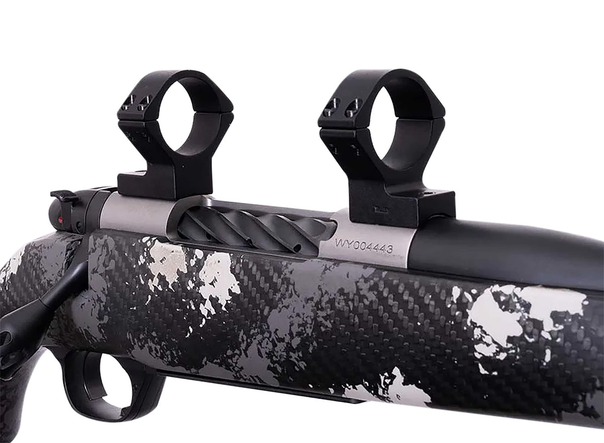 Weatherby TRBVLAS3 Scope Mount/Ring Combo Matte Black Alloy 30mm Tube Medium Rings for Mark V Standard 6-Lug Action