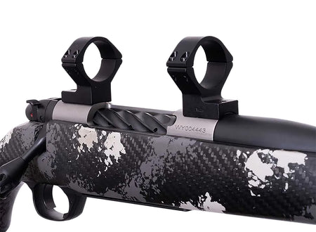 Weatherby TRBVLAS3 Scope Mount/Ring Combo Matte Black Alloy 30mm Tube Medium Rings for Mark V Standard 6-Lug Action