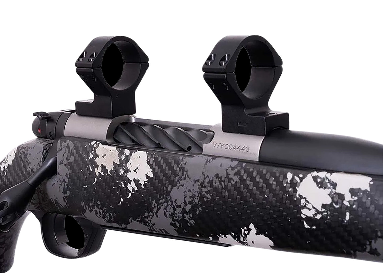 Weatherby W740705 Scope Mount/Ring Combo Matte Black Alloy 30mm Tube Medium Rings for Mark V Magnum 9-Lug Action