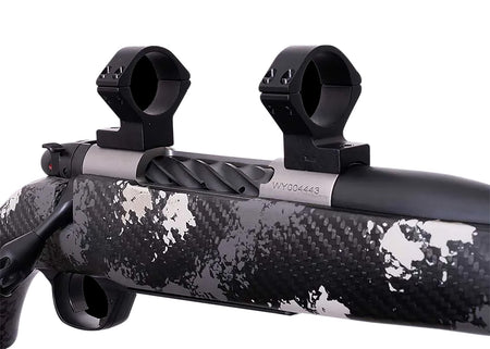 Weatherby W740705 Scope Mount/Ring Combo Matte Black Alloy 30mm Tube Medium Rings for Mark V Magnum 9-Lug Action