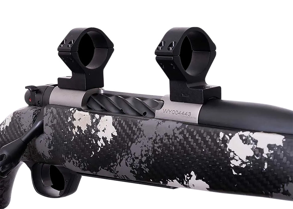Weatherby W740705 Scope Mount/Ring Combo Matte Black Alloy 30mm Tube Medium Rings for Mark V Magnum 9-Lug Action