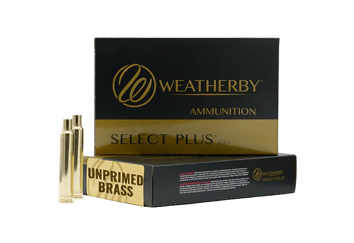 Weatherby Select Plus Unprimed Cases 6.5 Weatherby RPM Brass 50/Box