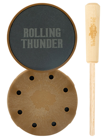 Rolling Thunder TCP-TDS Thunderdome Hickory/Slate Turkey Pot Call with Strikers