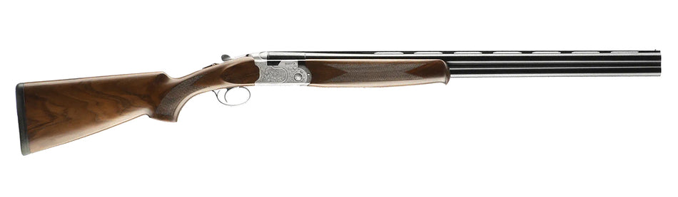Beretta USA J686F2028 686 Silver Pigeon I 20 Gauge 3" 2rd 28" Blued Over/Under Vent Rib Barrel, Silver Engraved Receiver, Fixed Grade II Walnut Wood Stock, Right Hand