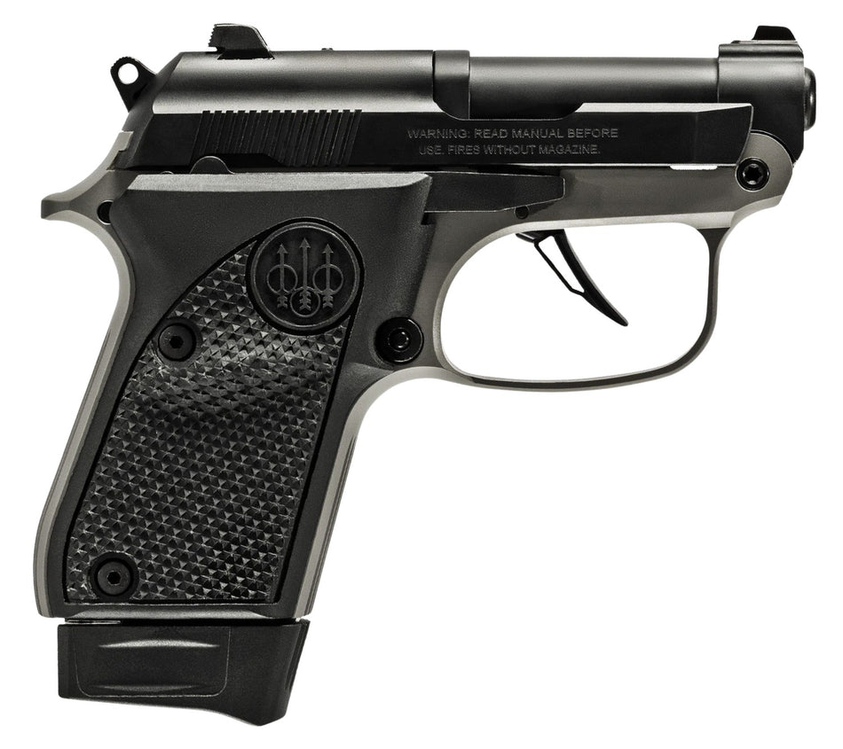 Beretta USA J20X22R8 20X Bobcat You're On Your Own 22 LR 8+1 2.40" Black Steel Barrel, Gray Cerakote ELS/Serrated Steel Slide, Black Polymer Frame w/Beavertail, Helica Texture Grip