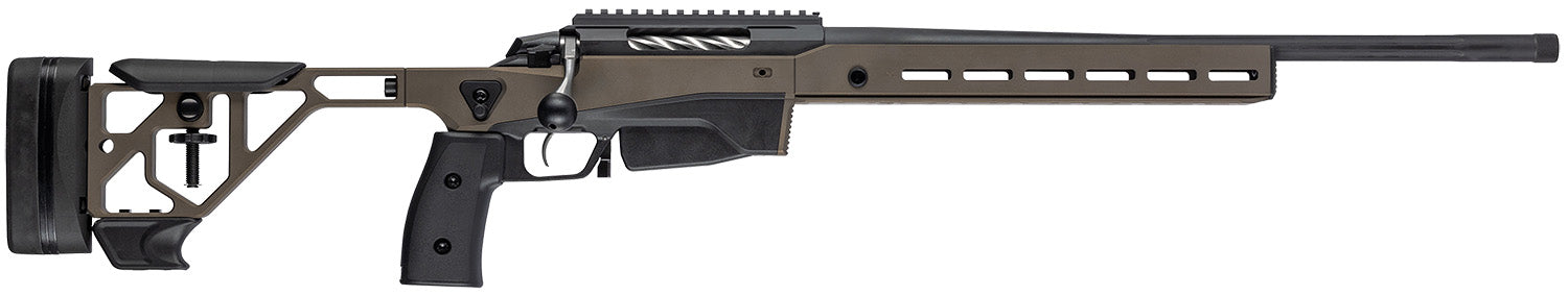 Tikka JRTXAGM33124 T3x Ace Game 300 Win Mag 10+1 24" Fluted Threaded Barrel, Bronze Cerakote Picatinny Rail Aluminum Receiver, M-LOK Handguard, Adjustable Aluminum Stock, Black Polymer Grip
