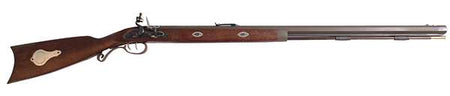 Traditions Mountain Flintlock Rifle .50 Cal 32" Blued Cerakote Barrel - Wood Stock