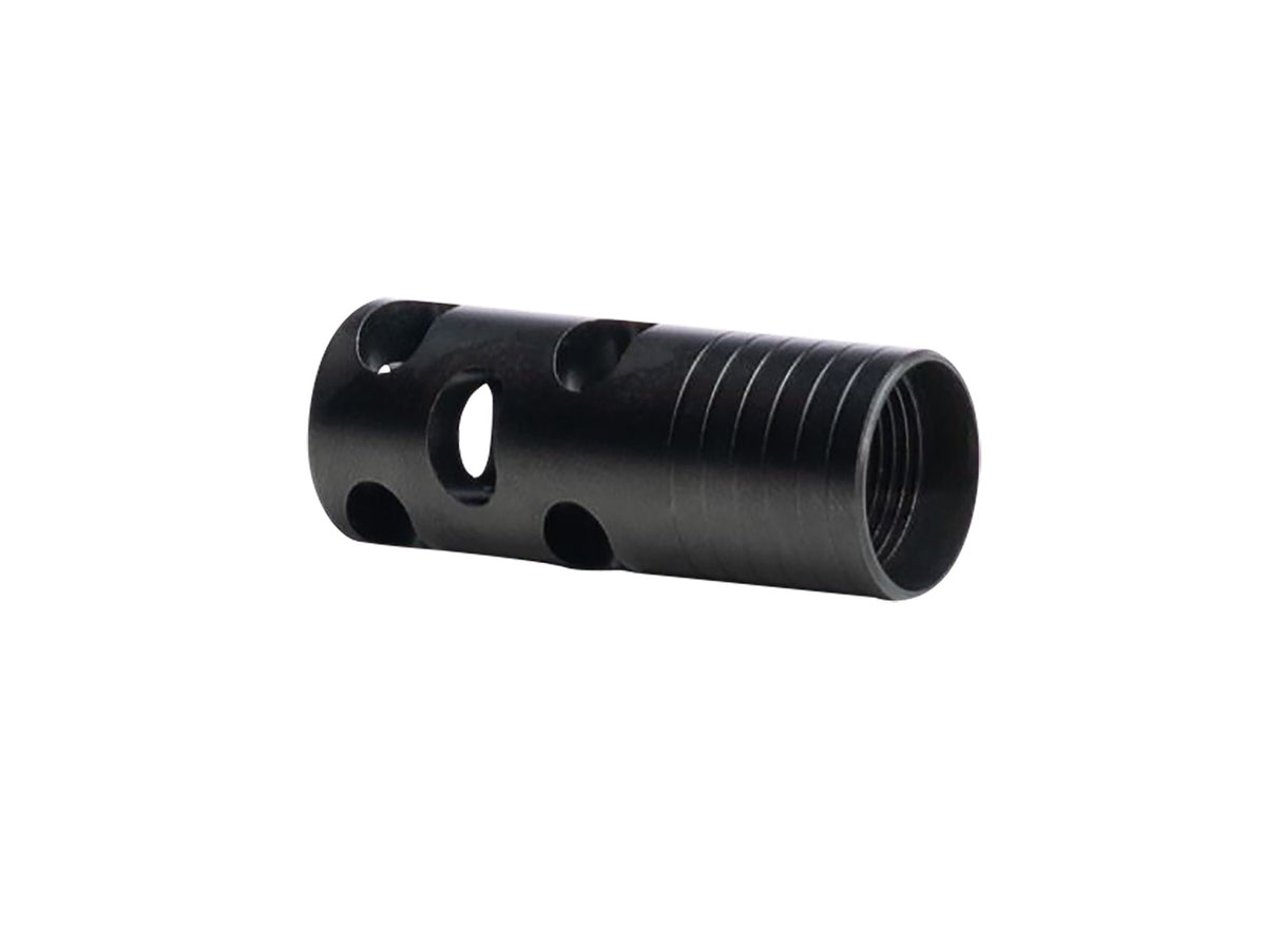 Seekins Precision 0010400078-F Havak Muzzle Device Black Melonite Steel 5/8"x24 Threads