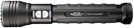 Police Security Twin Power Long Throw Flashlight Black 1000 Lumens LED