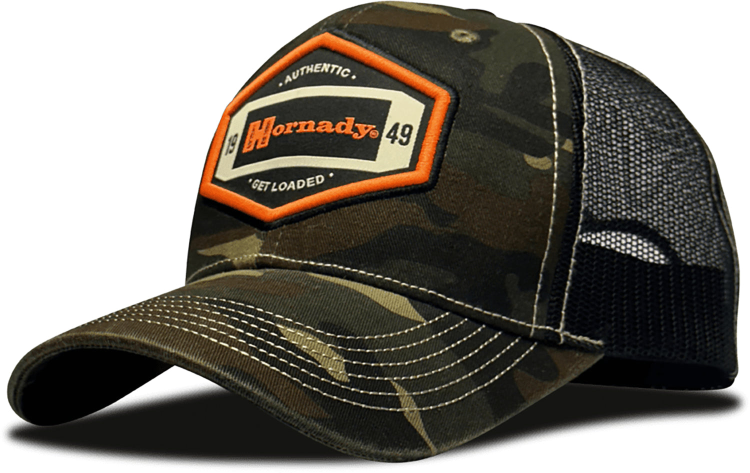 Hornady Gear 32830 Camo Trucker Cap with Hornady Patch