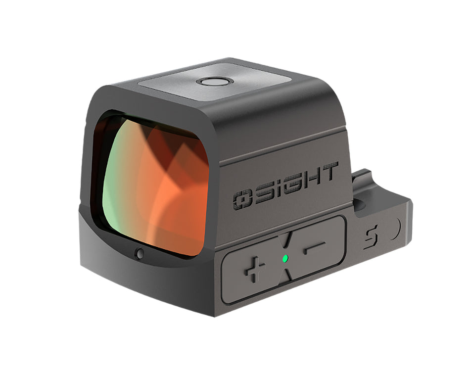 Osight S Black Anodized 1x Red Dot Sight 2 MOA Dot and 32 MOA Circle Reticle