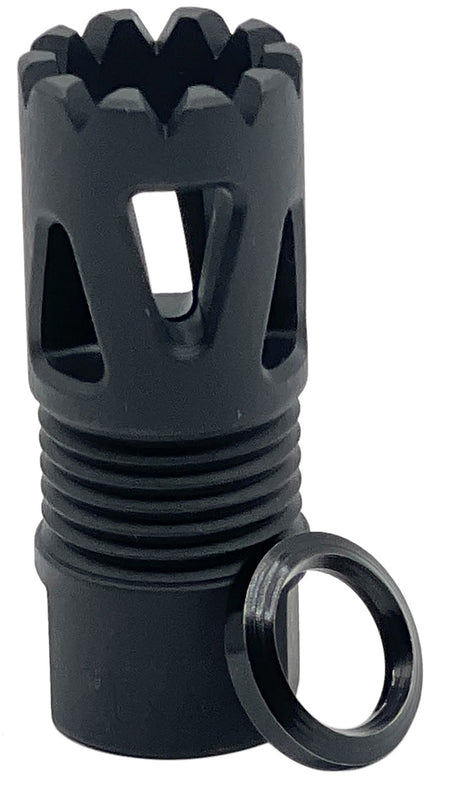LBE Unlimited ARFHTP556 Tri-Port Flash Hider Black 1/2"x28 223 Rem/5.56 NATO