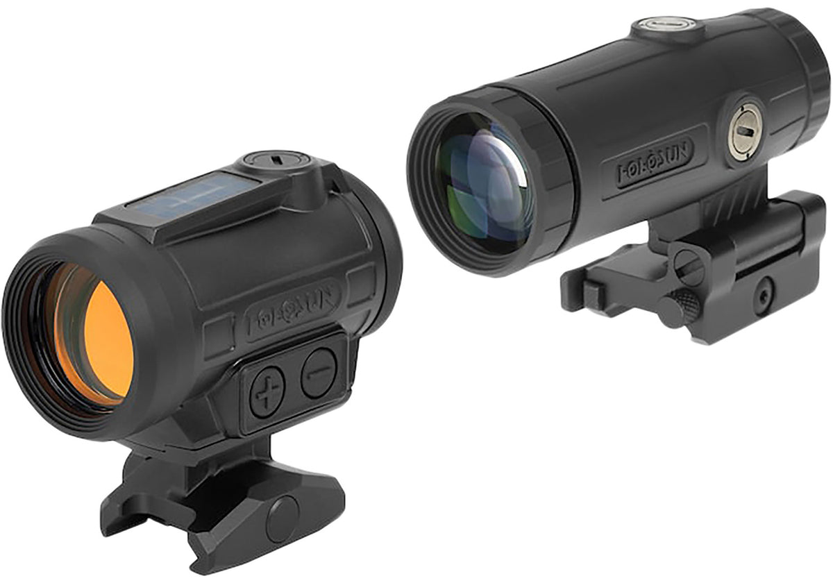 Holosun ARO Evo SPR Black 1x 2 MOA Red Dot Sight with HM3X Magnifier