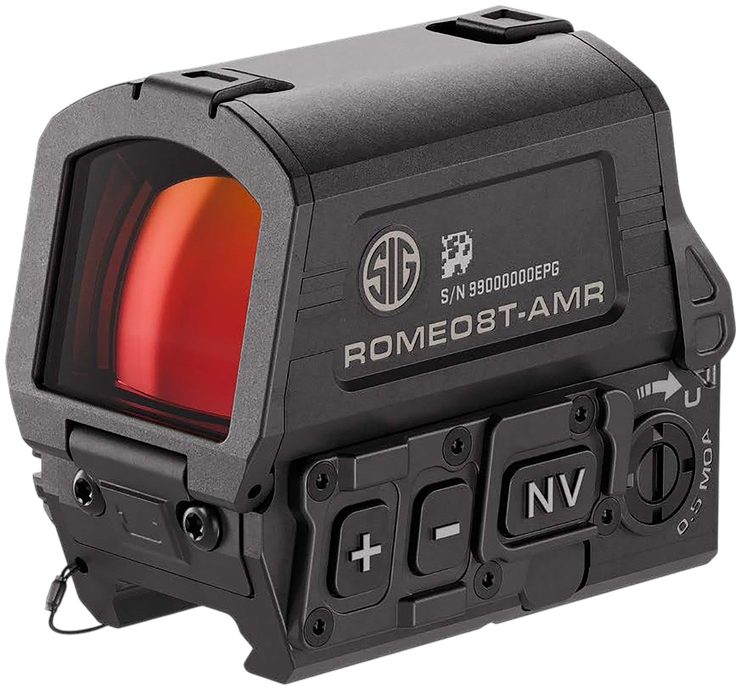 Sig Sauer Romeo8T AMR Matte Black 1x40mm Quad Ballistic Circle Dot 2.0 Reticle Rifle Red Dot