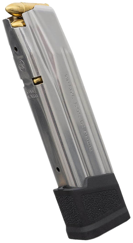 Magpul MAG1465-SST AMAG 21-Round 9mm Luger Magazine for Sig P320 Silver/Black Stainless Steel & Polymer