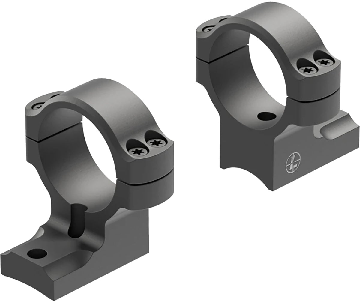Leupold 177160 BackCountry 30mm Tube High Ring Mount Black 7075 T-6 Aluminum Weatherby Mark V 6-Lug