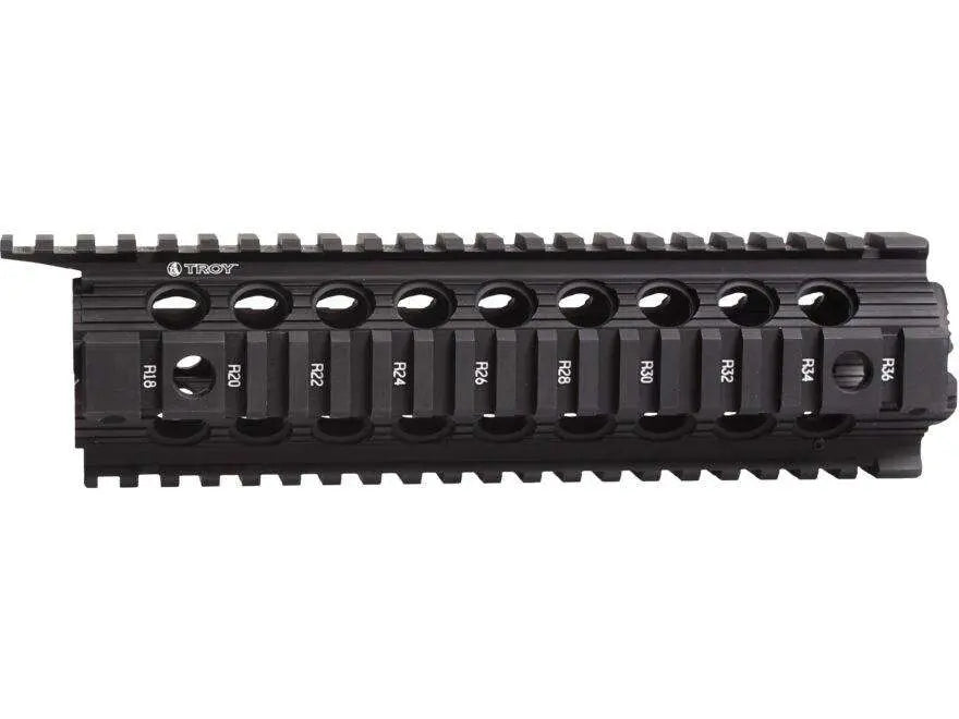 Troy Mid Length Enhanced Drop-In BattleRail 9-Inch Black