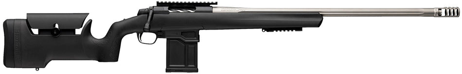 Browning 036094292 X-Bolt 2 Target Max 6mm GT 10+1 24" Satin Gray Fluted Threaded Barrel, Matte Blued Picatinny Rail Steel Receiver, Picatinny Rail Forend, Adj Comb & LOP Black Composite Stock