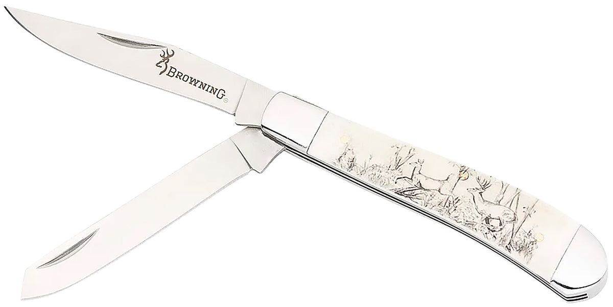 Browning 3220578B Whitetail Trapper Folding Knife Box Set