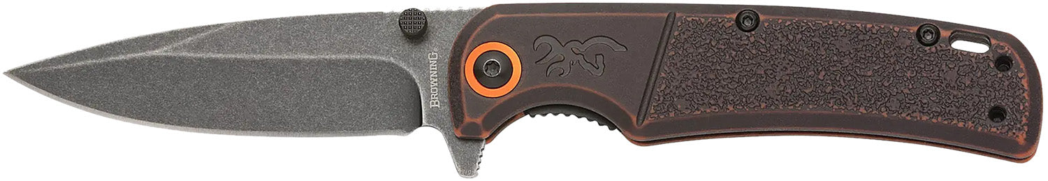 Browning 3220581B Buckmark Slim Wash Knife Orange/Black Box Set