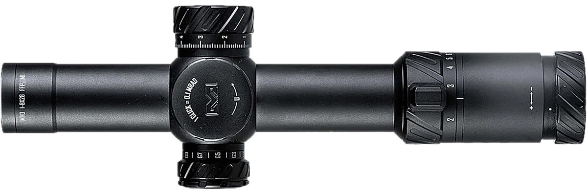 Meprolight USA 901245701 MVO Matte Black Anodized 1-8x28mm 34mm Tube Illuminated M1 MRAD Etched Green/Red Reticle Scope
