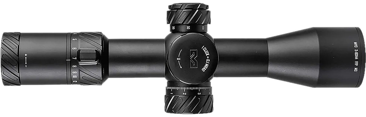 Meprolight USA 901246703 MVO Matte Black Anodized 3-18x44mm 34mm Tube Illuminated M3 MRAD Green/Red Reticle Scope
