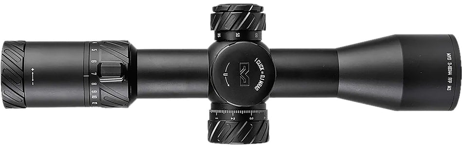 Meprolight USA 901246703 MVO Matte Black Anodized 3-18x44mm 34mm Tube Illuminated M3 MRAD Green/Red Reticle Scope