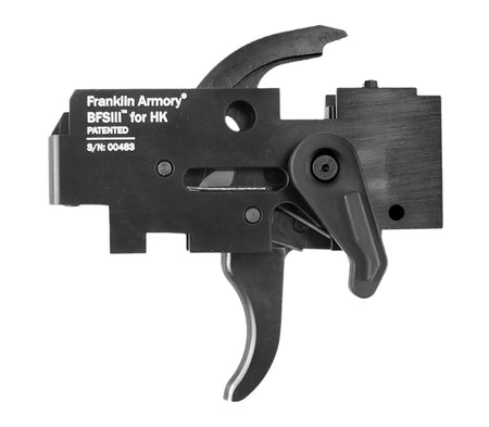 Franklin Armory BFSIII Binary Black Curved Trigger for HK 91/93 Ambidextrous