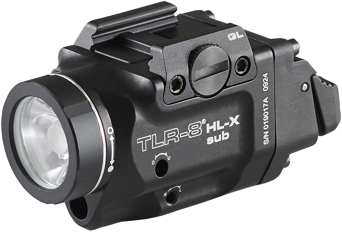 Streamlight 69466 TLR-8 Black Aluminum Glock 43x/48 1,000 Lumen Weapon Light with Red Laser