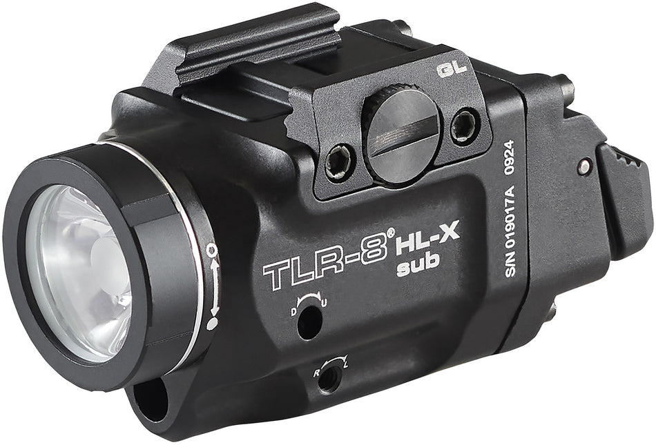Streamlight 69466 TLR-8 Black Aluminum Glock 43x/48 1,000 Lumen Weapon Light with Red Laser