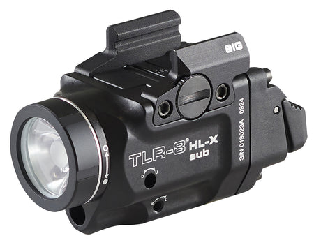 Streamlight 69467 TLR-8 Weapon Light Red Laser Black Aluminum Sig P365/XL 1000 Lumens