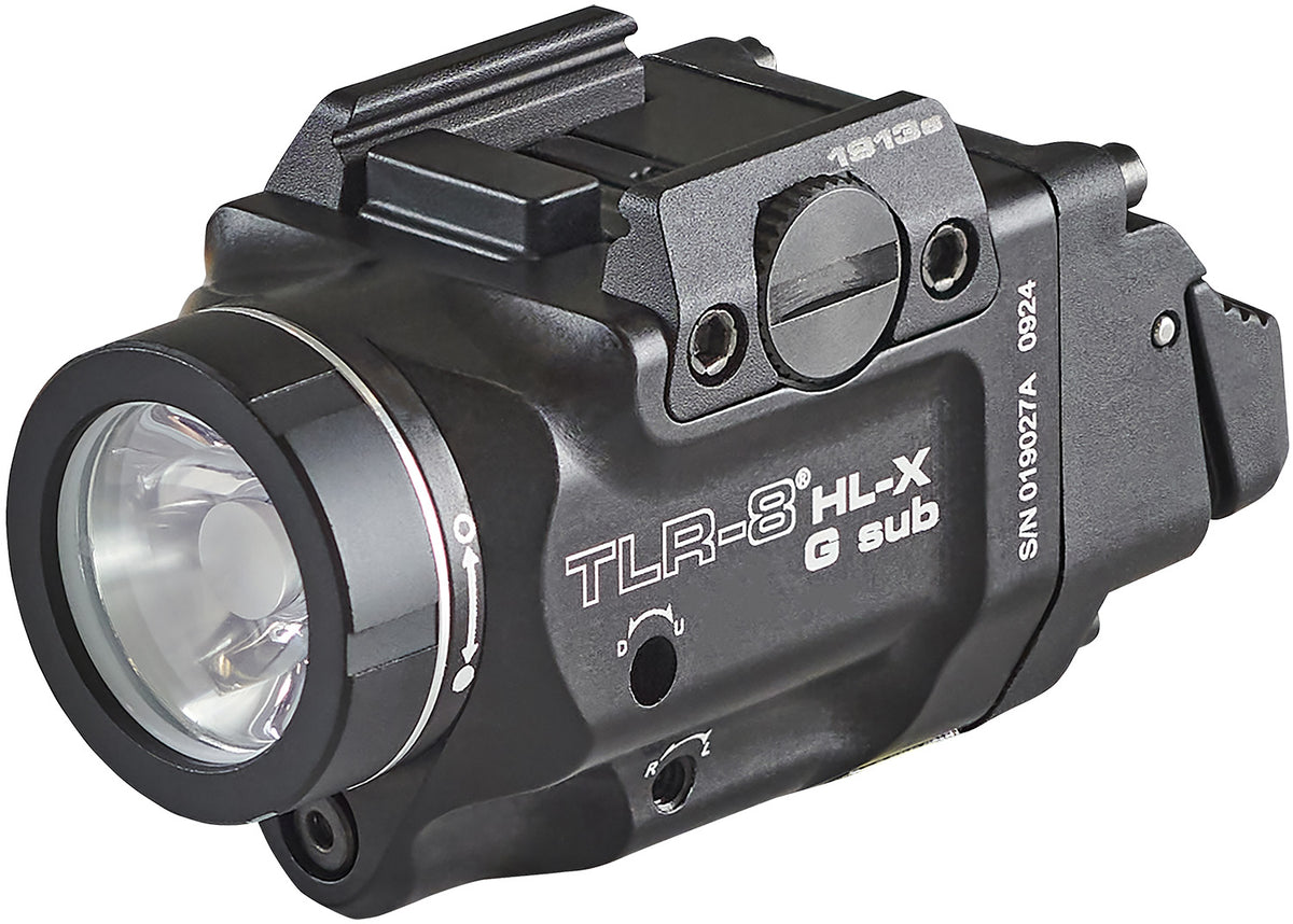 Streamlight 69478 TLR-8 Black Aluminum 1913 Short Rail 1,000 Lumen Weapon Light with Green Laser