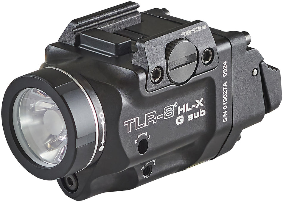 Streamlight 69478 TLR-8 Black Aluminum 1913 Short Rail 1,000 Lumen Weapon Light with Green Laser