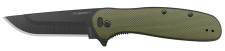 Outdoor Edge Razor VX2 VX230CC 3" Folding Plain 420J2 SS Blade Knife, Green Handle