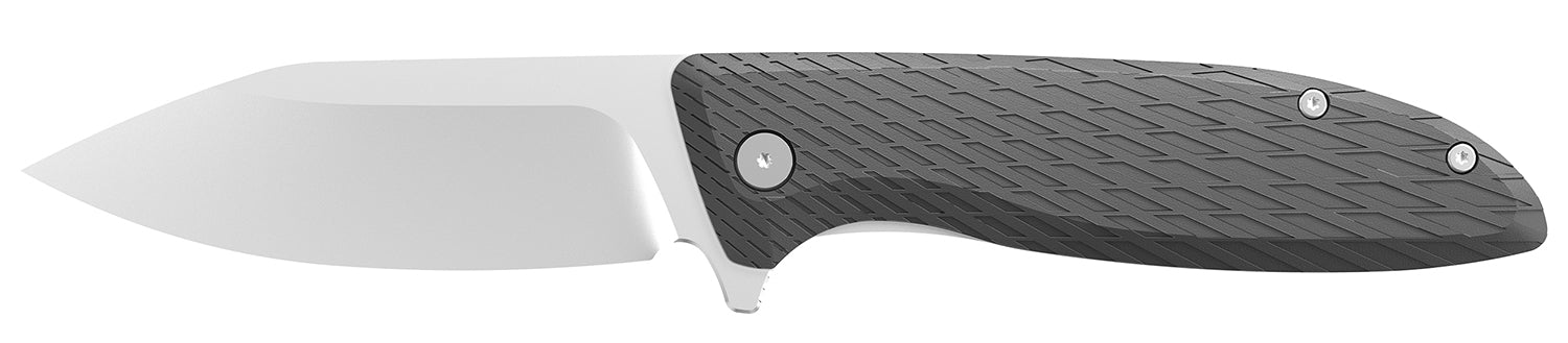 Outdoor Edge Brutus 3.30" Folding Sheepsfoot Plain 4Cr14MoV Blade, Glass-Filled Nylon Handle
