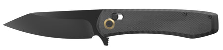 Outdoor Edge Sentinel 3.15" Folding Drop Point Plain Black Oxide 8Cr13MoV SS Blade, G10 Handle