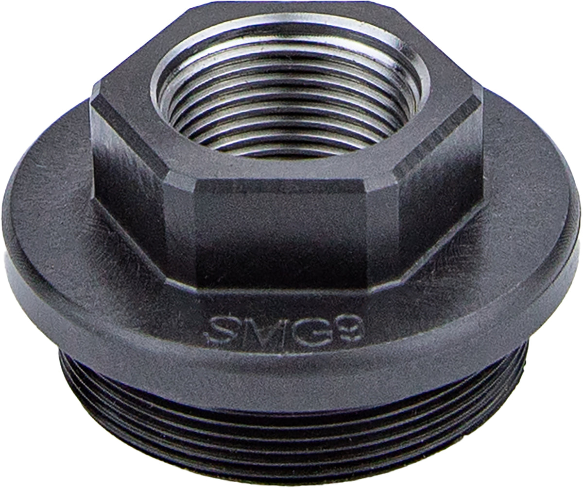 KGM Suppressors A-SMG9-DTA-S-1 SMG9 Direct Thread Suppressor Adapter 1/2"x28 Black Nitride Steel