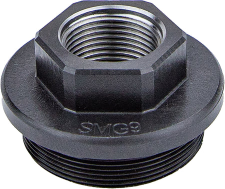 KGM Suppressors A-SMG9-DTA-S-1 SMG9 Direct Thread Suppressor Adapter 1/2"x28 Black Nitride Steel