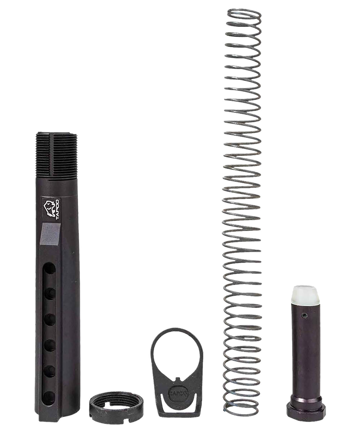 Tapco TAP22058 6-Position Buffer Tube Kit Black AR Platform