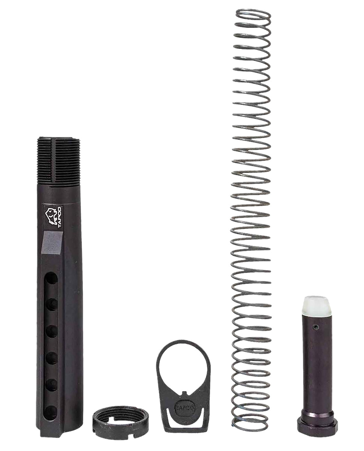 Tapco TAP22058 6-Position Buffer Tube Kit Black AR Platform