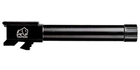 Tapco TAP22002 Threaded Drop-In Replacement Barrel 9mm for Glock 19 Gen 1-3 Black Nitride Stainless Steel