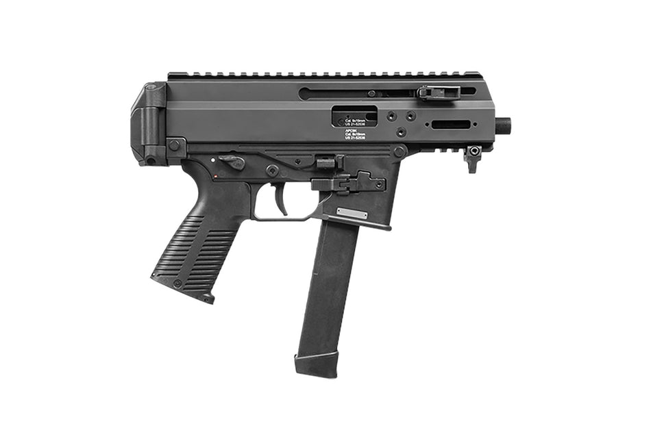 B&T Firearms BT-36045-G APC 9K Pro 9mm Luger 30+1 4.30" Black Threaded Barrel, Black Aluminum/Polymer Frame, Picatinny Rail, Black Polymer Grip, M-LOK Slots, Ambidextrous, Glock Mag Compatible