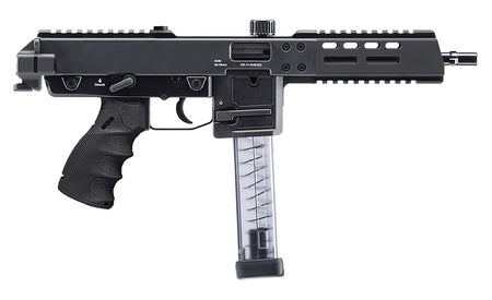 B&T Firearms BT-440000-C-US KH9 Covert 9mm Luger 30+1 6" Black Barrel, Black Cerakote Aluminum/Polymer Picatinny Rail Receiver, Black Finger Grooved Grip, Ambidextrous