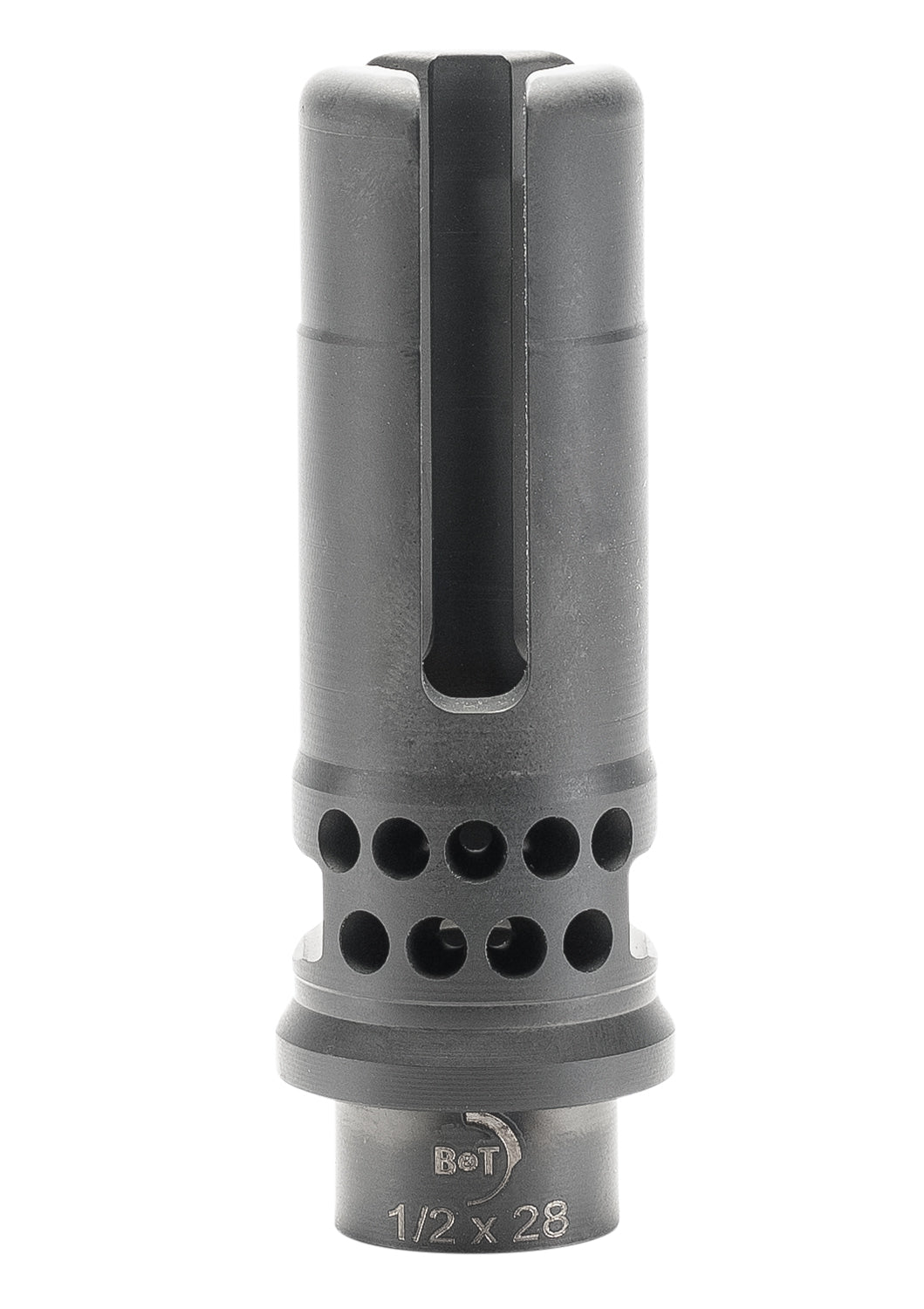 B&T Firearms BT-ASSAULT-3P Muzzle Device DLC Stainless Steel 1/2"x28 Threads 2.65" OAL