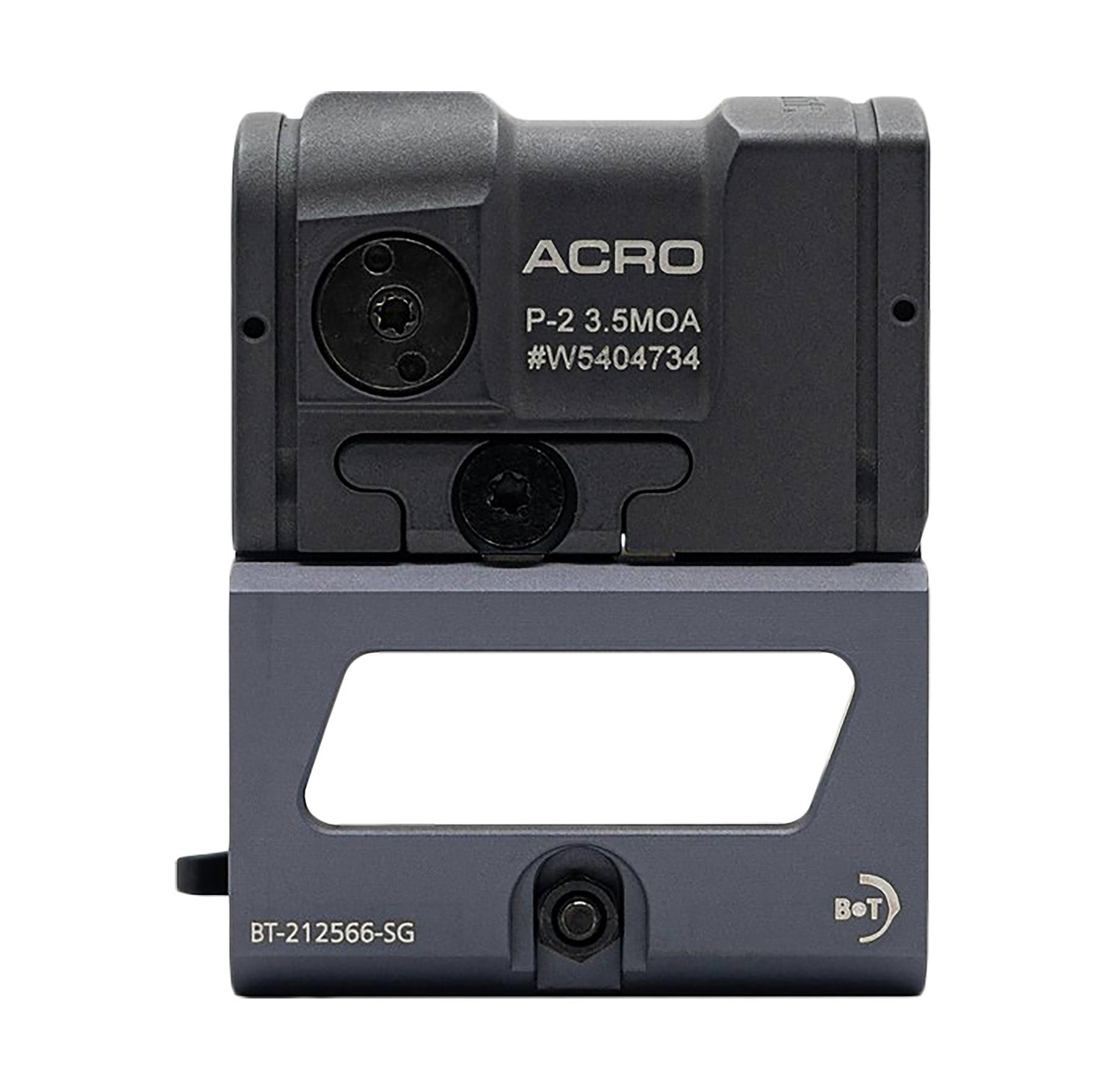 B&T Aimpoint ACRO P-2 Gray 1x 3.5 MOA Red Dot Sight with QD Mount