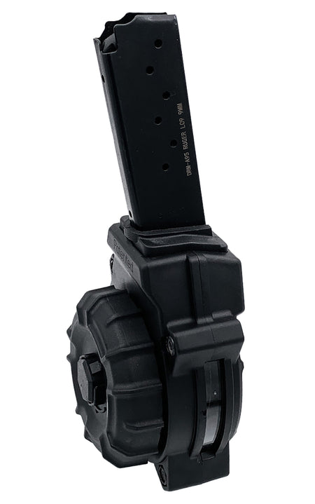 ProMag DRMA95 30-Round Drum Magazine 9mm for Ruger LC9/EC9 Black Polymer