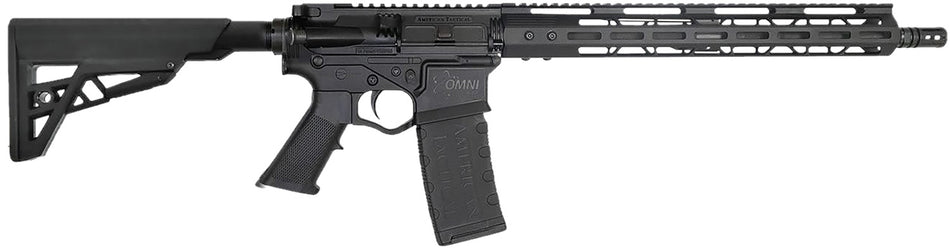 ATI ATIGOMX556ML15 Omni Hybrid 5.56x45mm 30+1 16" Black Threaded Barrel, Black Picatinny Rail Polymer Receiver, 15" M-LOK Handguard, Adjustable Black Synthetic Stock, Black Polymer Grip