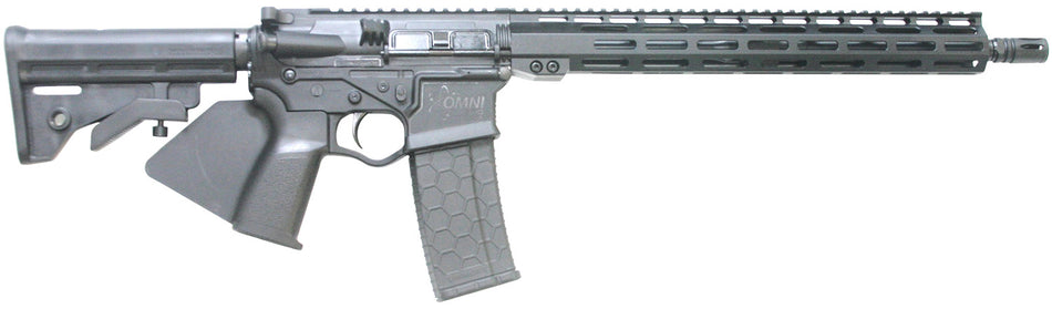 ATI ATIGOMX556ML15CA Omni Hybrid *CA Compliant 5.56x45mm 10+1 16" Black Steel Barrel, Black Picatinny Rail Polymer Receiver, 15" M-LOK Handguard, Fixed Black Synthetic Stock, Black Polymer Grip
