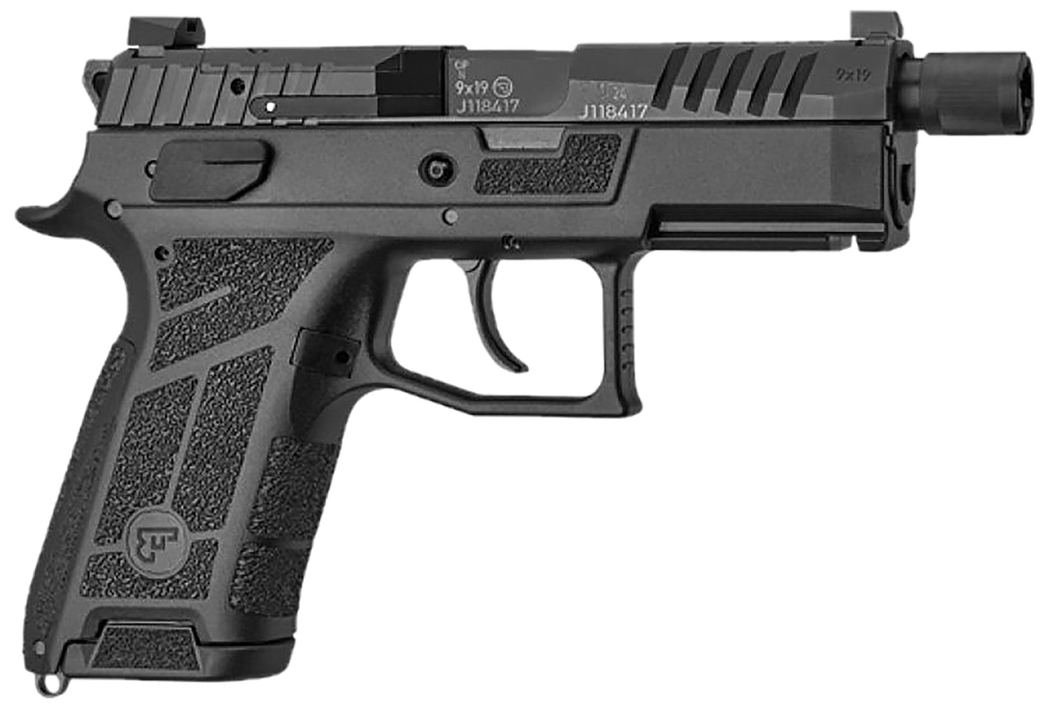 CZ-USA 91661 P-09 C Nocturne SR Compact Frame 9mm Luger 17+1 4.50" Optic Ready/Serrated
